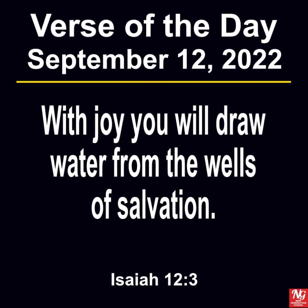 September 12th 2022 Bible Verse