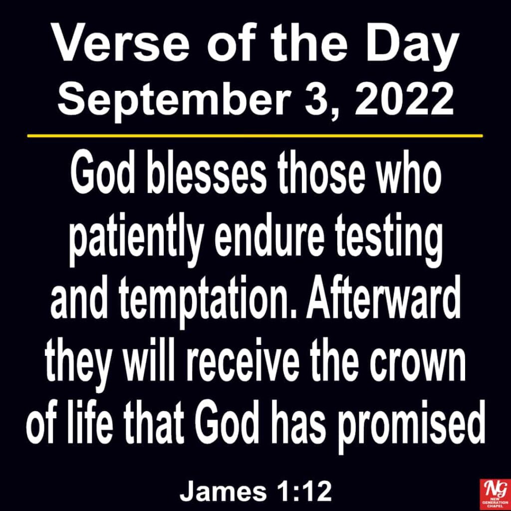 September 3rd 2022 Bible Verse