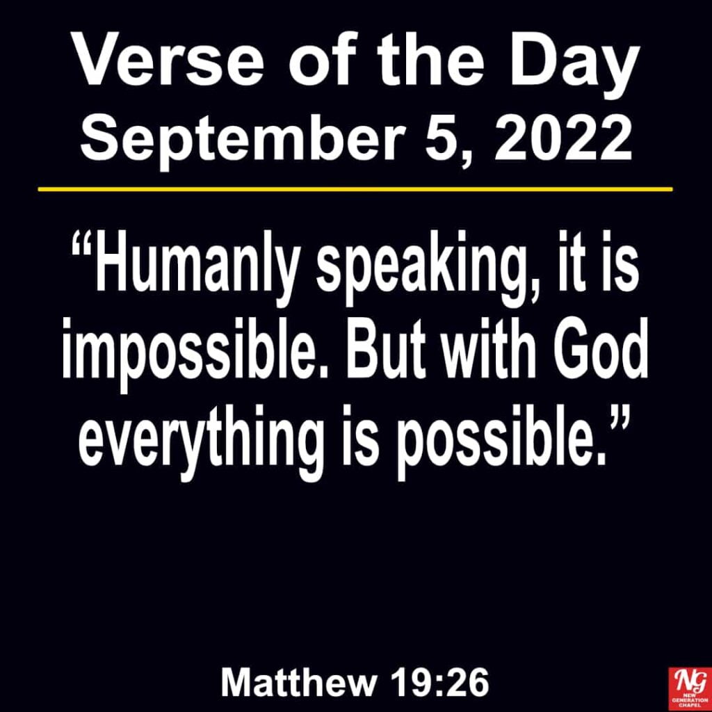 September 5th 2022 Bible Verse