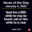 January 4th 2023 Bible Verse