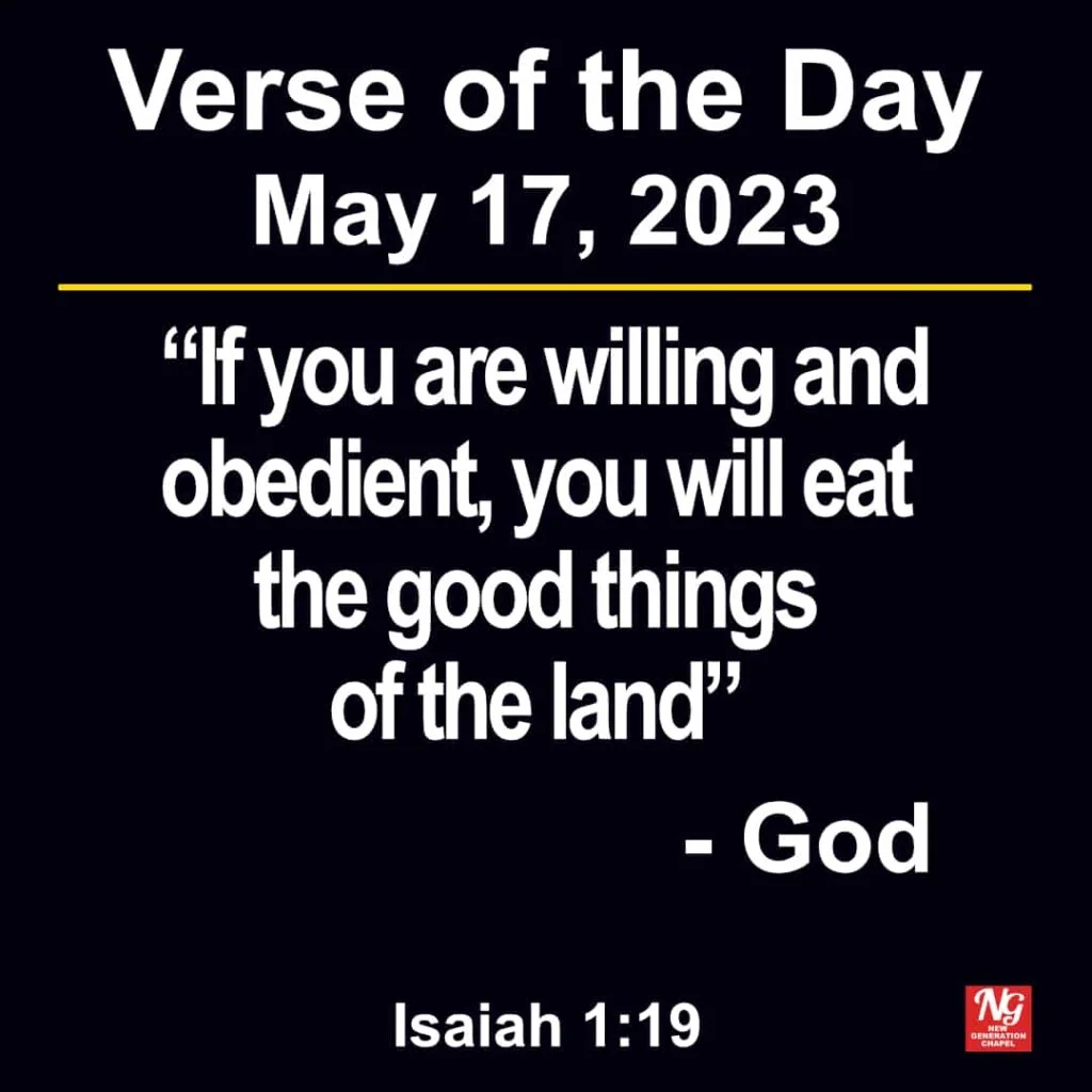 Bible Verse 17 May 2023