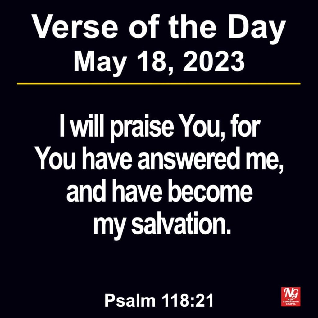 Bible Verse 18 May 2023